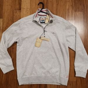Tommy Bahama Island Gamer Half Zip - S - Grey